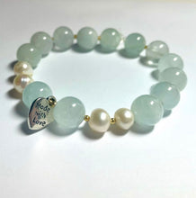 Load image into Gallery viewer, Aquamarine Made With Love Bracelet
