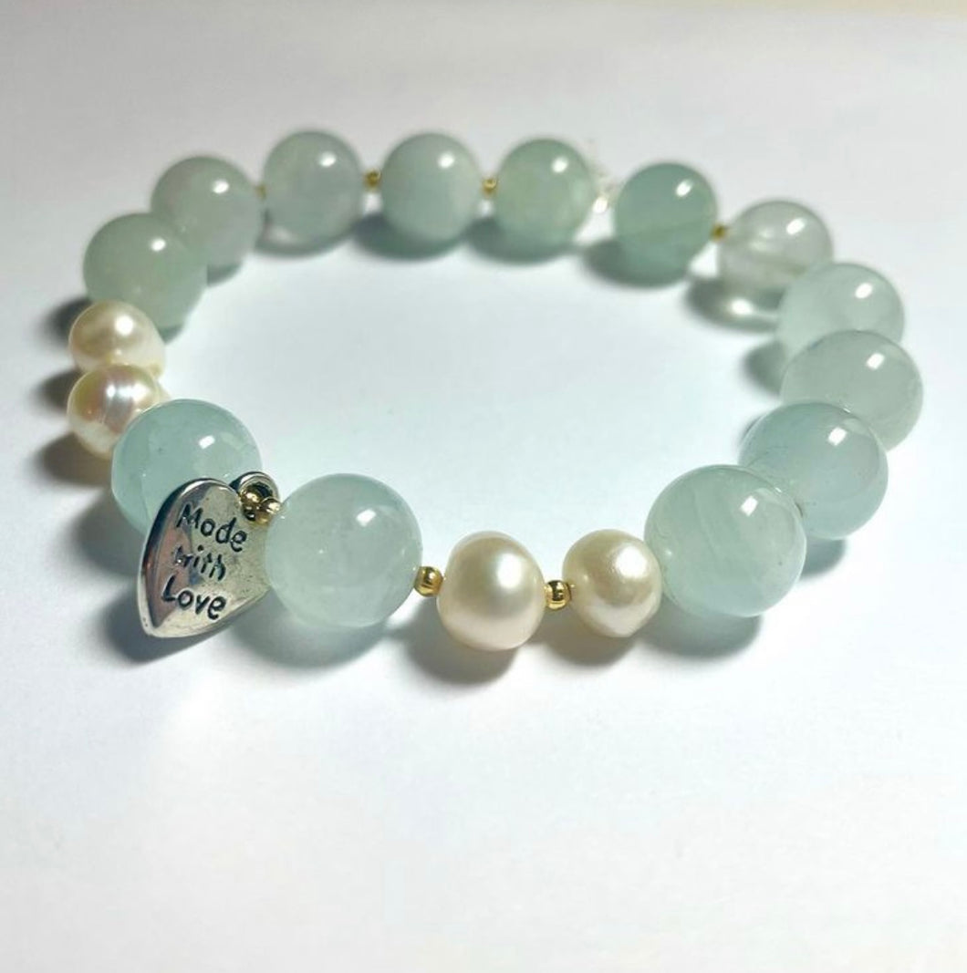 Aquamarine Made With Love Bracelet