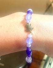 Load image into Gallery viewer, Amethyst Butterfly Bracelet

