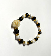 Load image into Gallery viewer, Black and White Romance Bracelet
