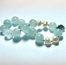 Load image into Gallery viewer, Aquamarine Made With Love Bracelet
