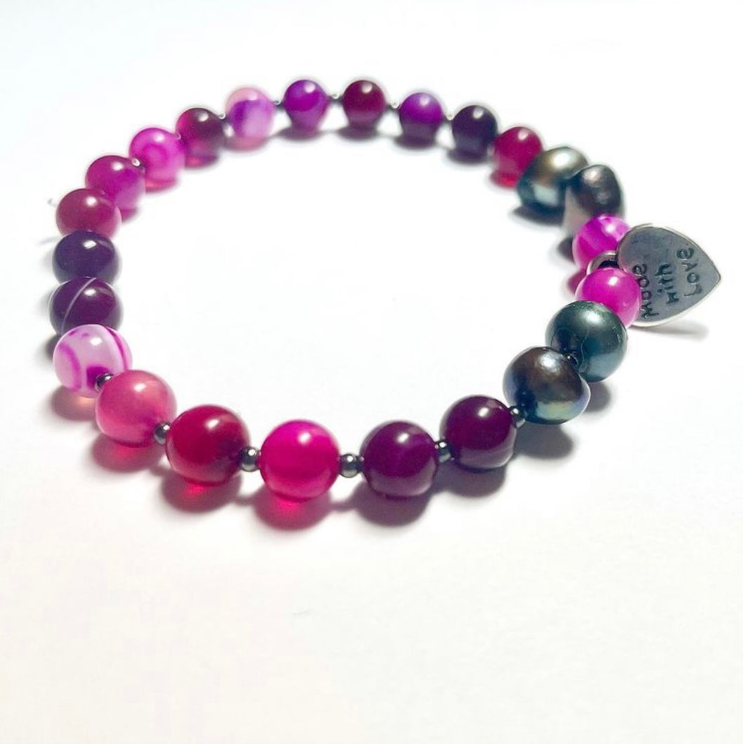 Agate Made With Love Bracelet